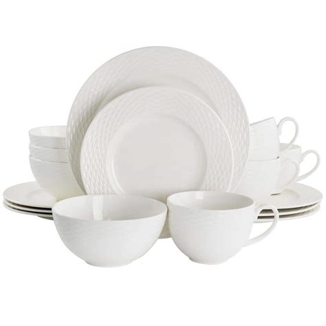 martha stewart dinnerware white